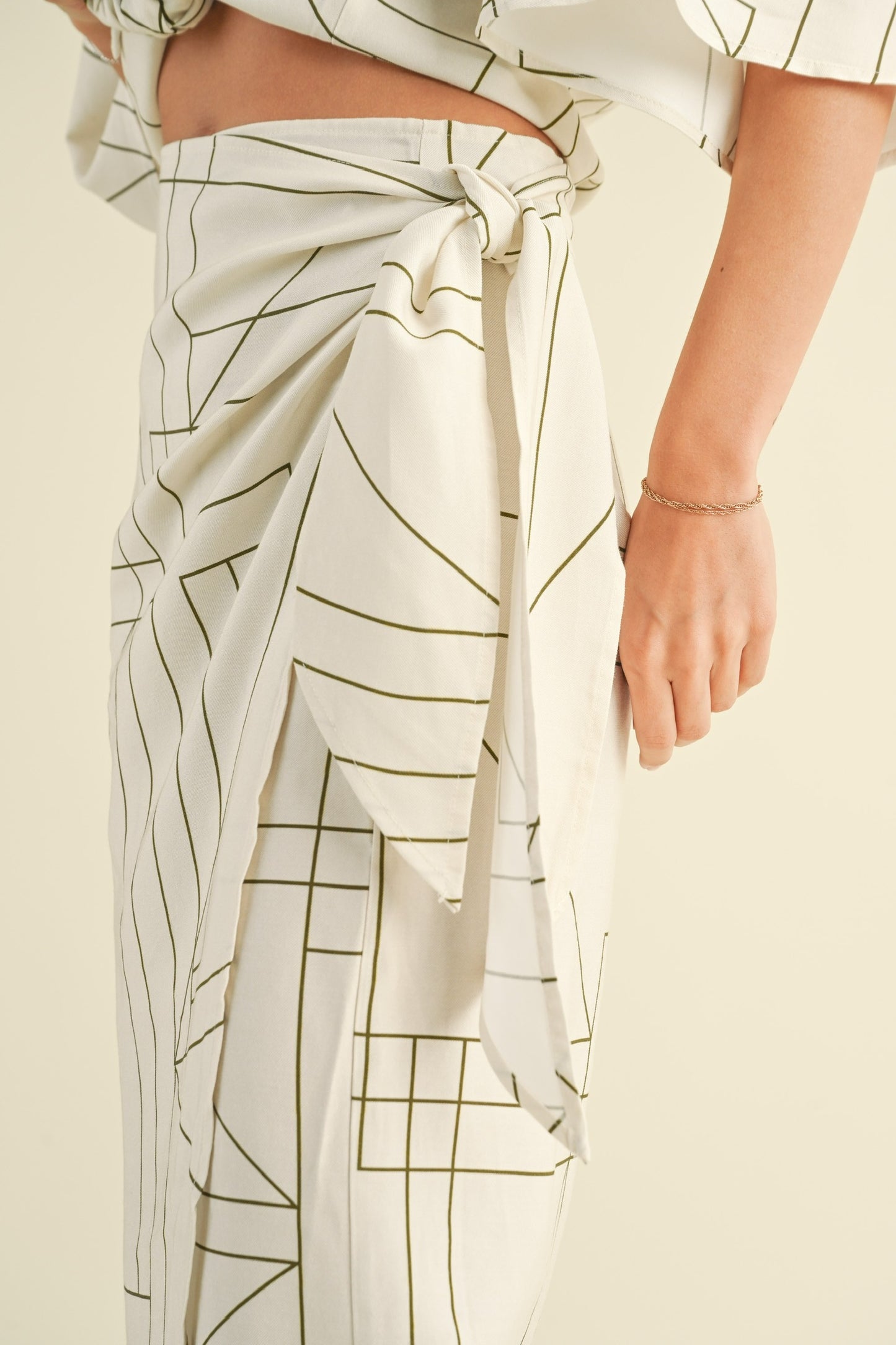 Linen Mido Skirt Set