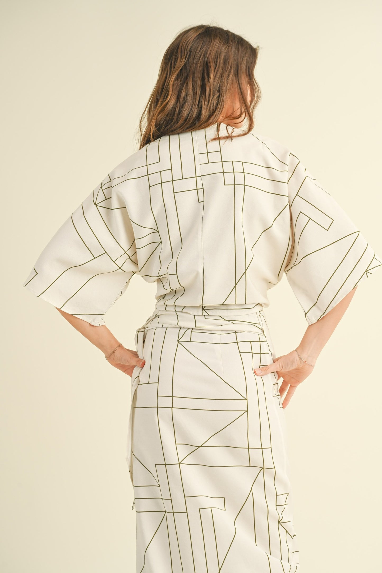 Linen Mido Skirt Set
