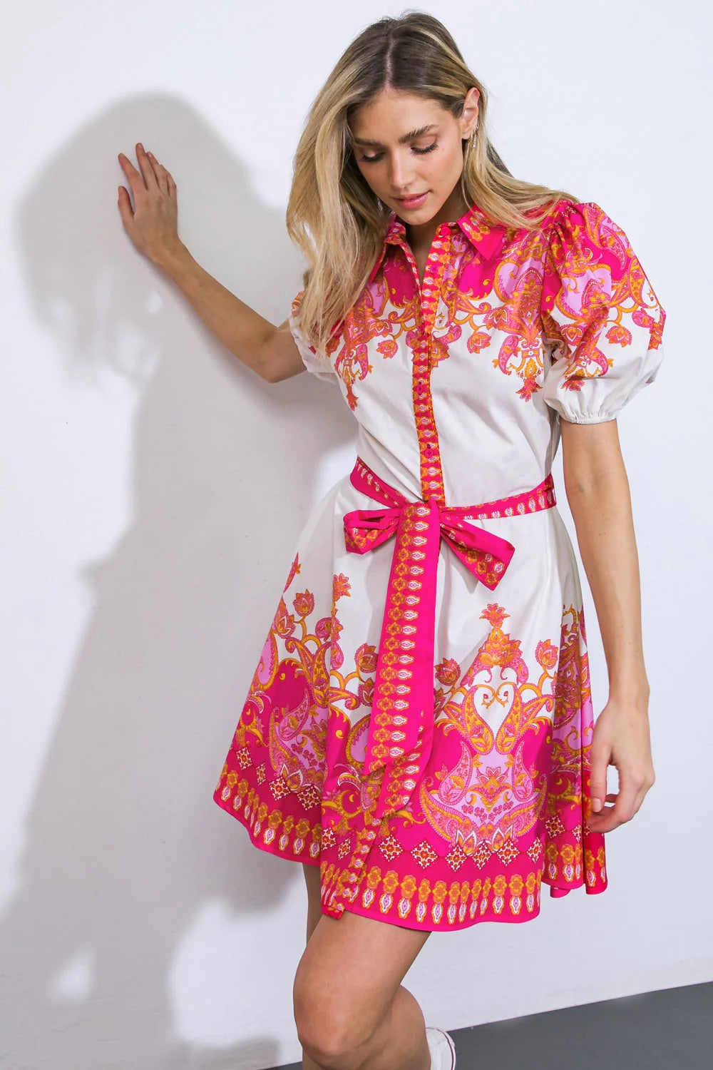 Vestido corto de amarre