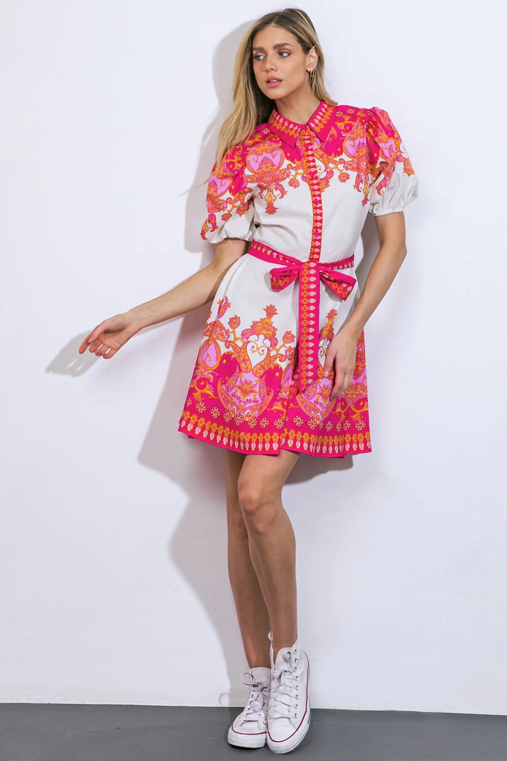 Vestido corto de amarre
