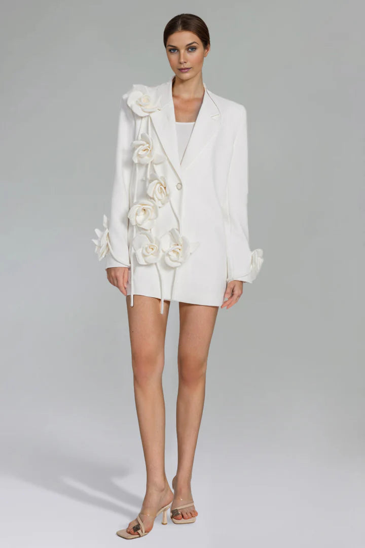 Lili 3D Flower Blazer