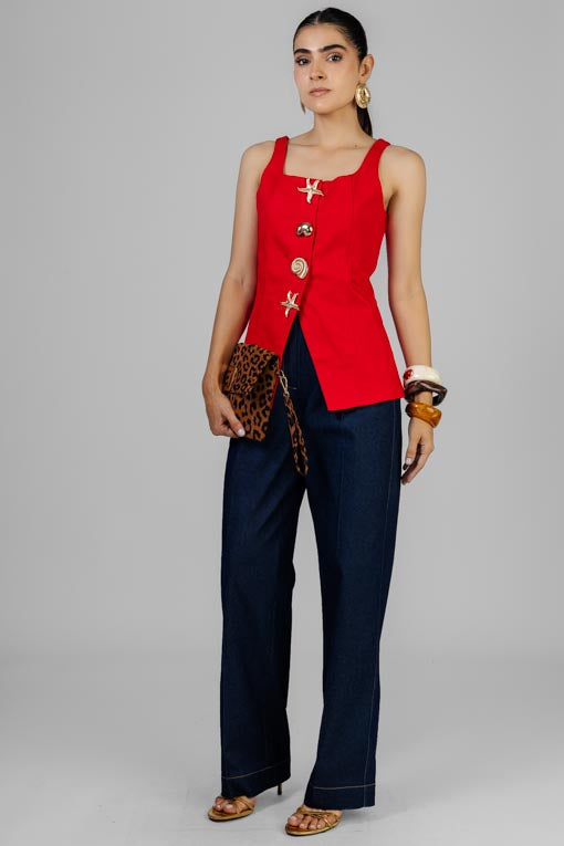 Camisa Broche Dorado
