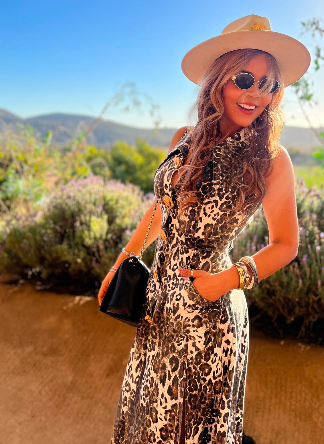 Leopard Denim Dress