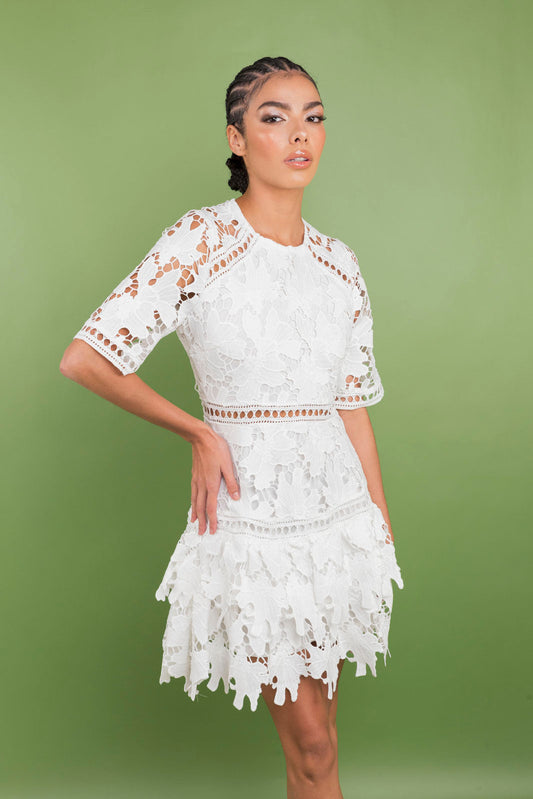 Florencia White Mini Dres