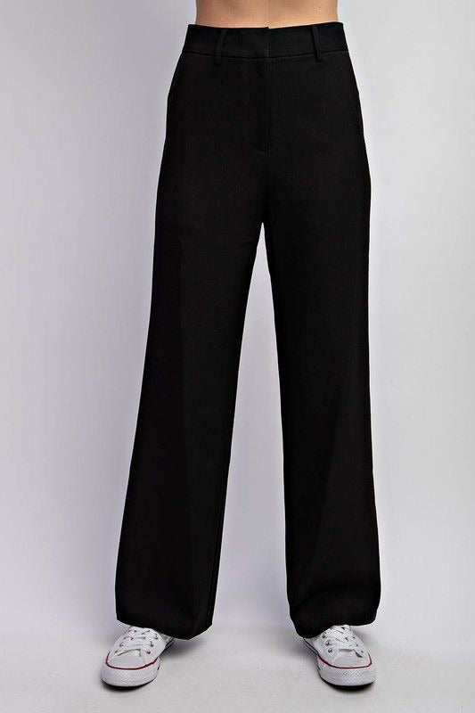 Black Tailored Woven Pants