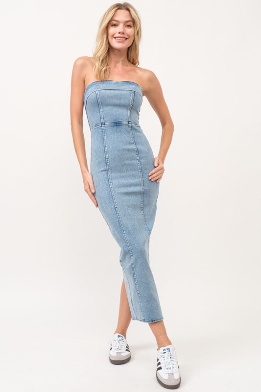 Heydi Denim Midi Dress