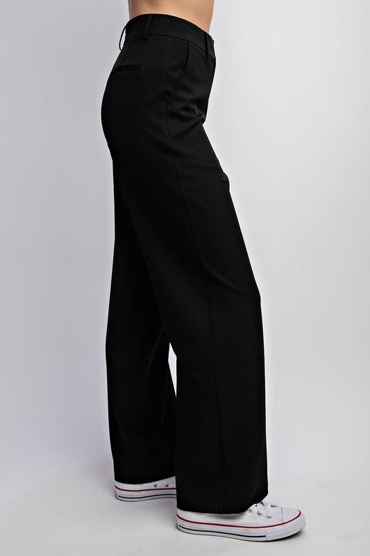 Black Tailored Woven Pants