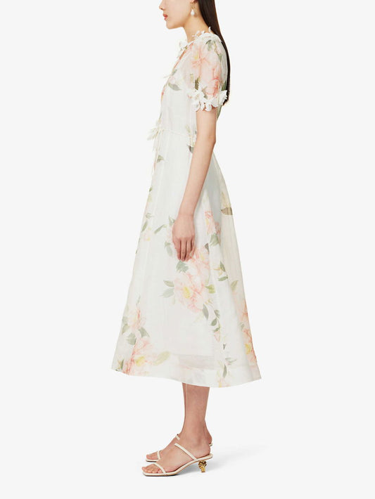 Organza Midi Dress